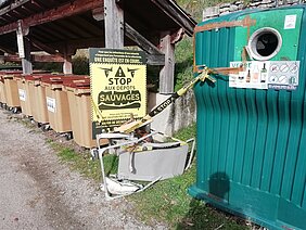 Photo de dépôts sauvages à Savanac