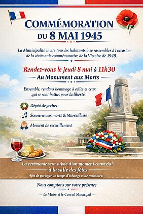 Affiche du 8 mai 1945