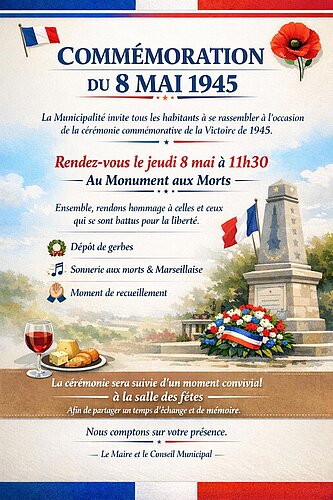 Affiche du 8 mai 1945